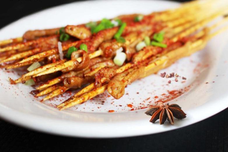 毛记秘制烤鸭肠